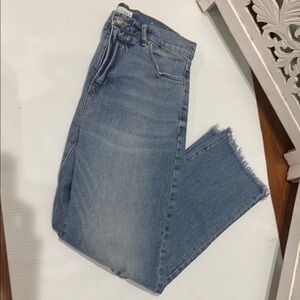 Loft Ann Taylor Loft frayed hem jeans sz 27